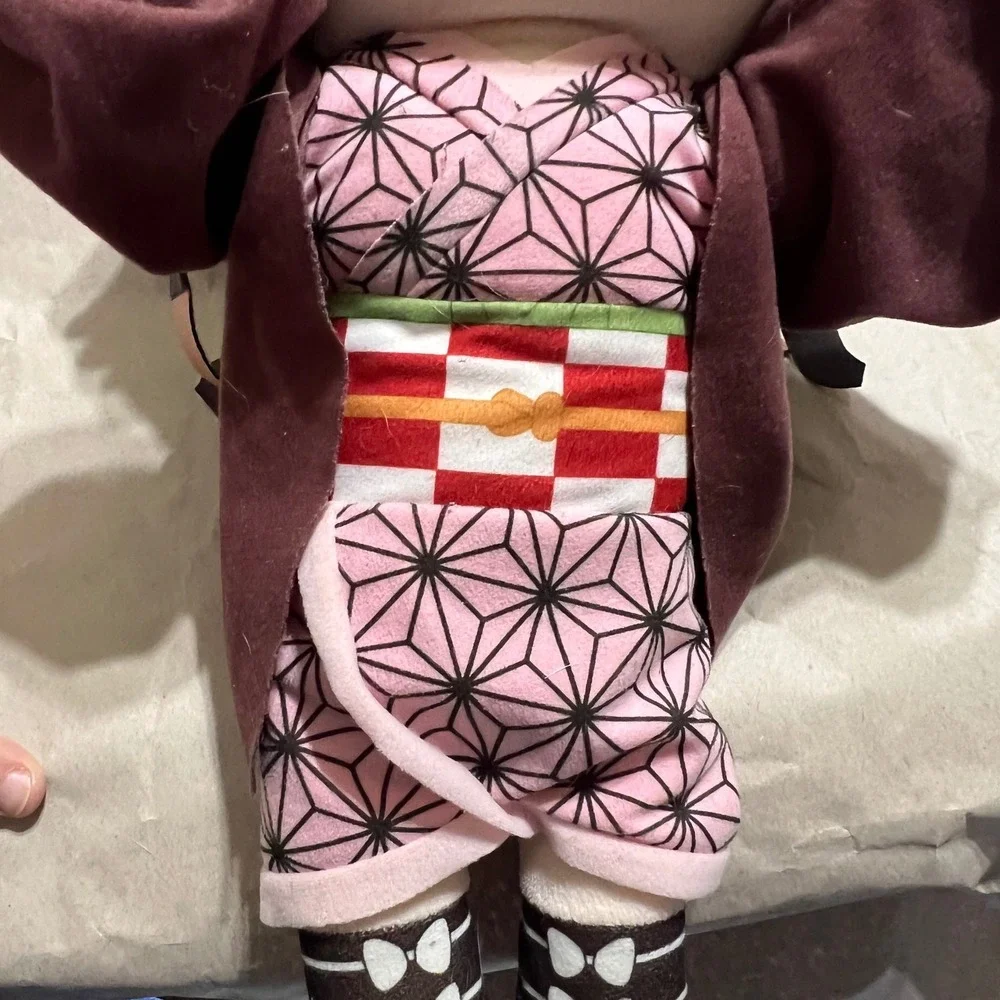 SEGA Nezuko Kamado Plush Demon Slayer Kimetsu no Yaiba Pink Kimono Toy Anime - Picture 8 of 9